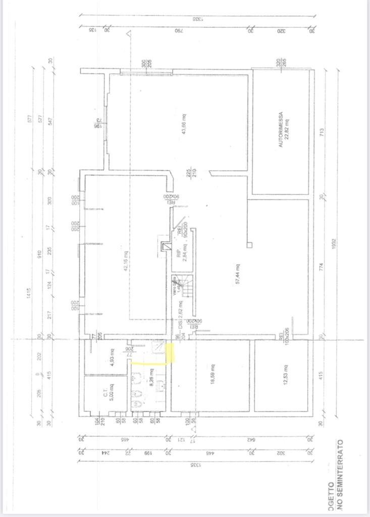 Villa Monte San Pietro - planimetria 1