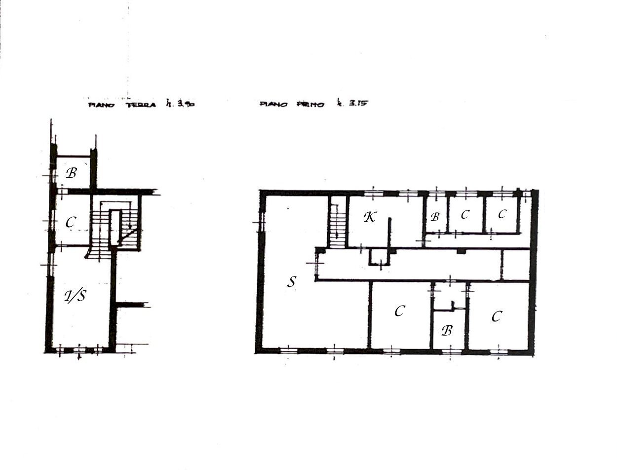Rustico via Tuscolana, 2086, Roma - planimetria 1