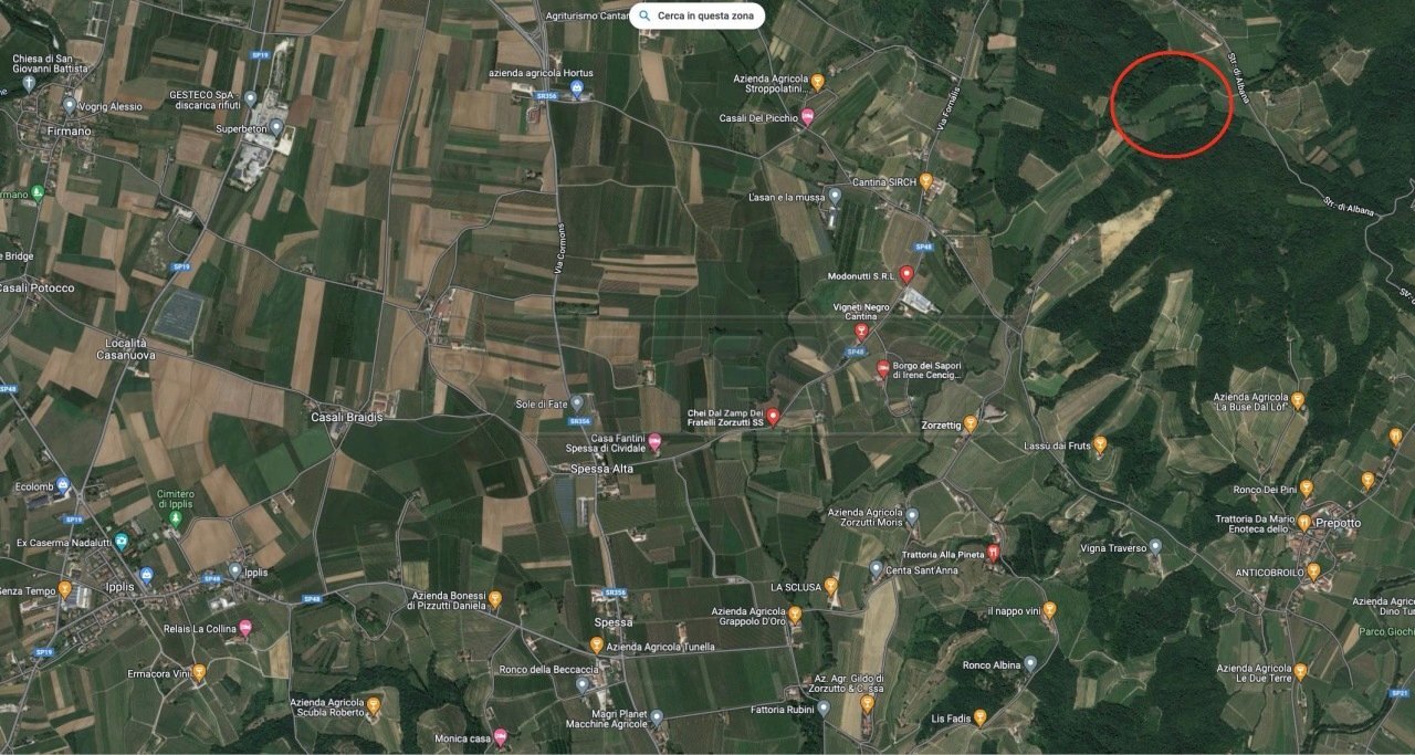 SATELLITARE2 - Terreno agricolo VIA PLANEZ SNC, Cividale del Friuli - planimetria 1
