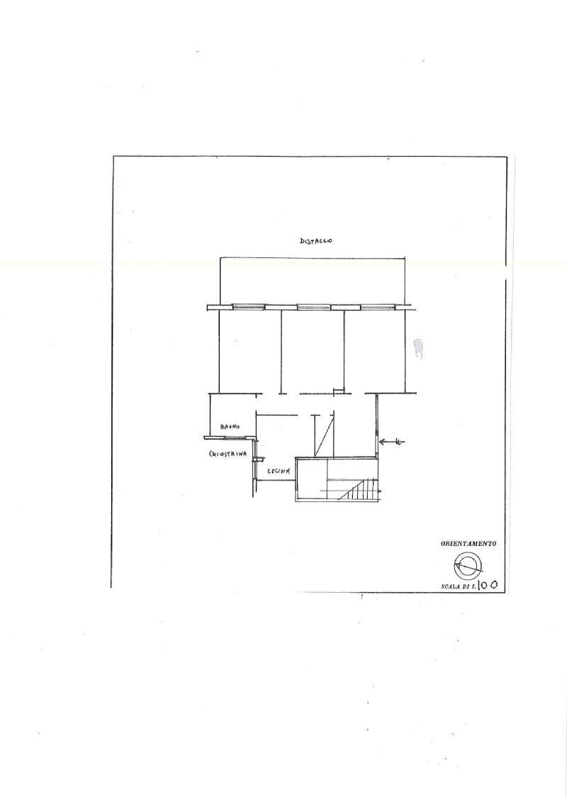 planimetria int. 6 sc. a - Three-room apartment via Fabio numerio, Roma - floor plans 1