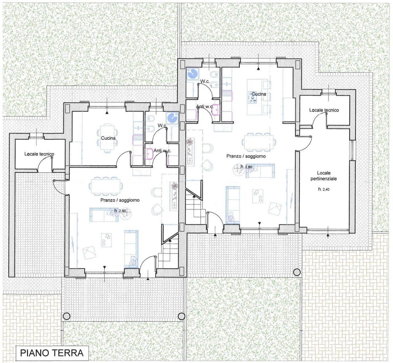 planimetria - Casa indipendente Via Settevalli 484, Perugia - planimetria 1