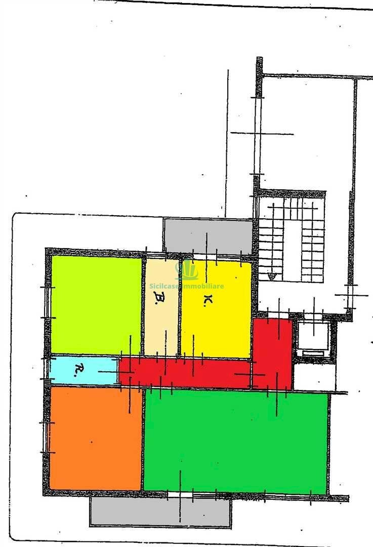 Quadrilocale via Libertà n 21, Capaci - planimetria 1