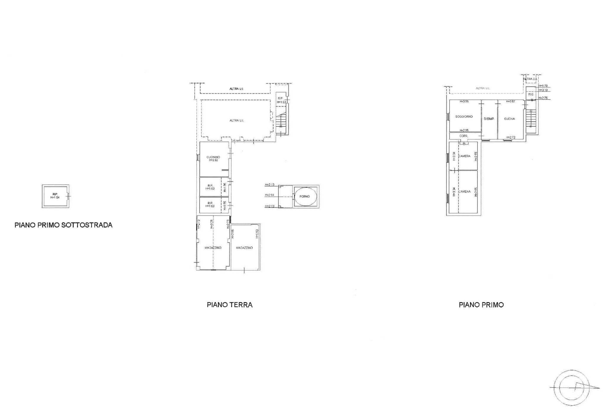 Rustico via Osteria del Piano, 22, Pergola - planimetria 1