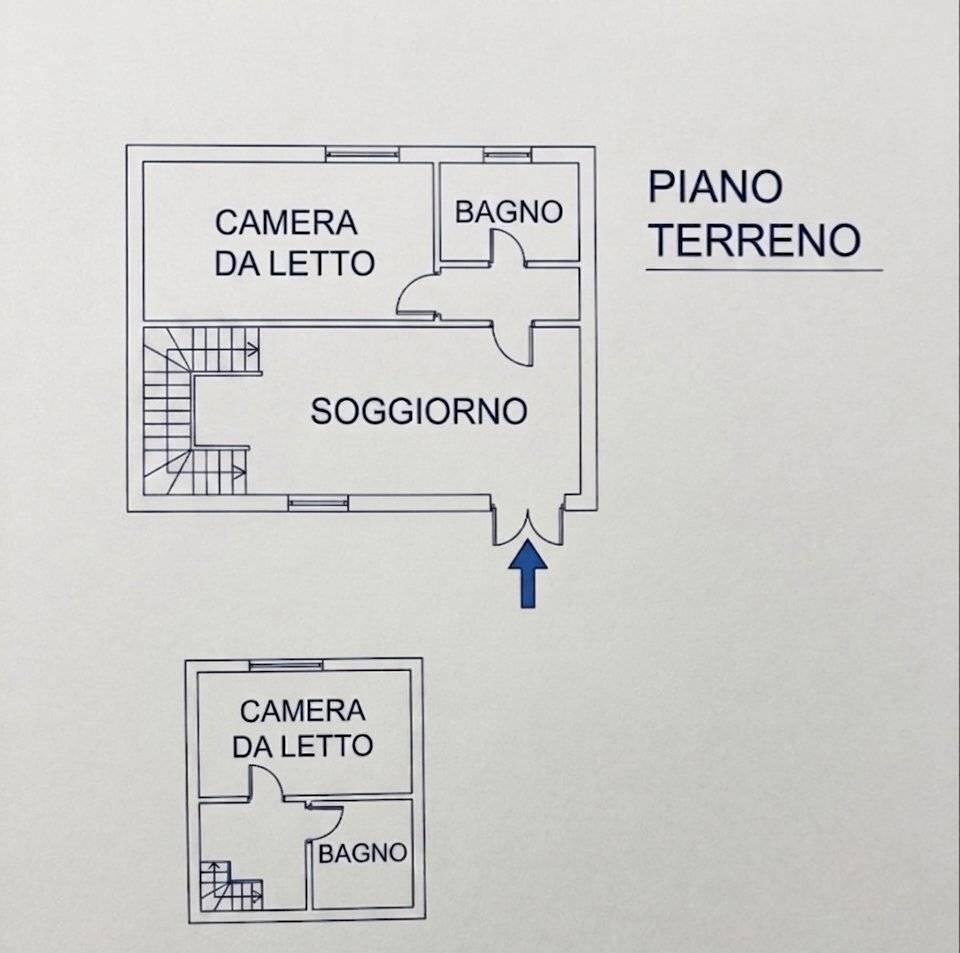 Trilocale via Plagnol, Sestriere - planimetria 1