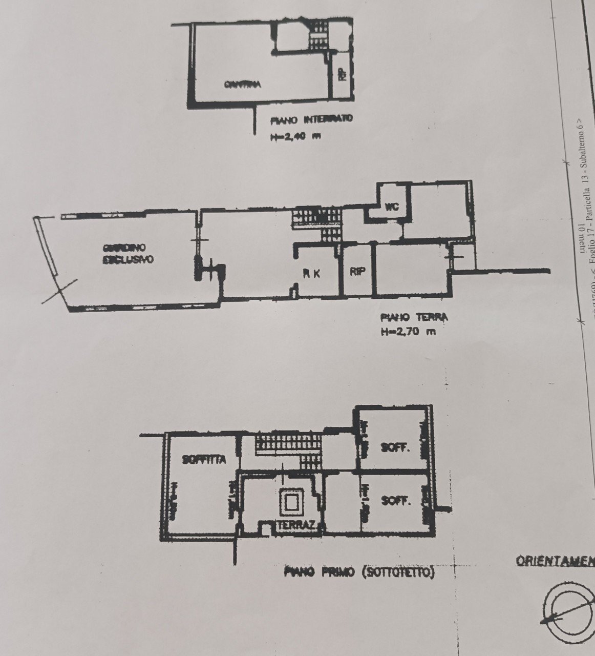 pianta - Villa a Schiera San Benedetto del Tronto - planimetria 1