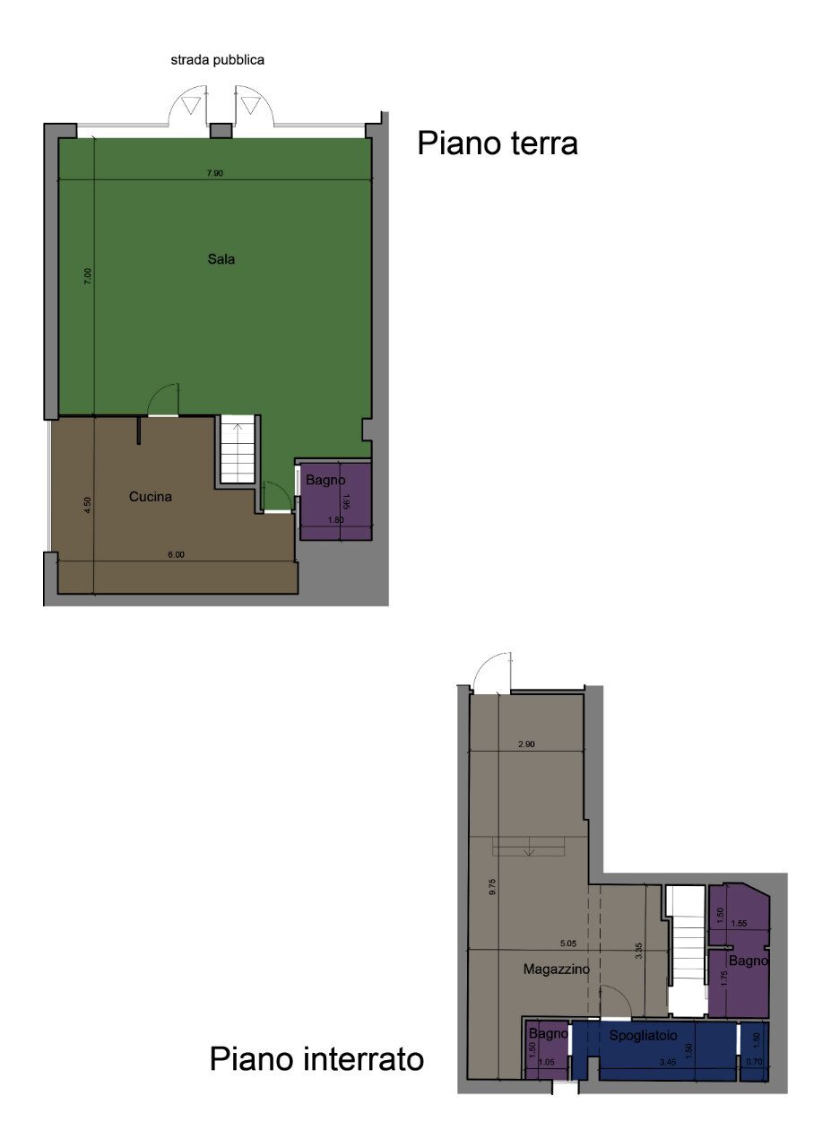 Attività Commerciale Bologna - planimetria 1