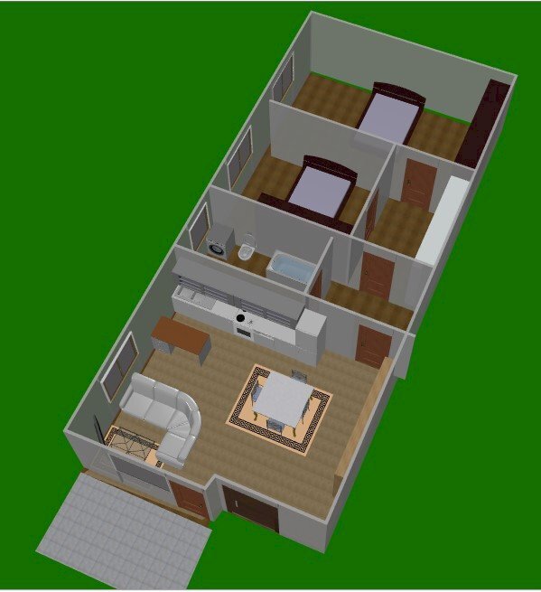 Three-room apartment via Adamello, Almenno San Salvatore - floor plans 1