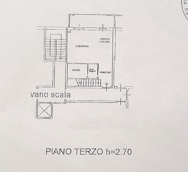 1.jpg - Two-room apartment Via della Repubblica, Aulla - floor plans 1