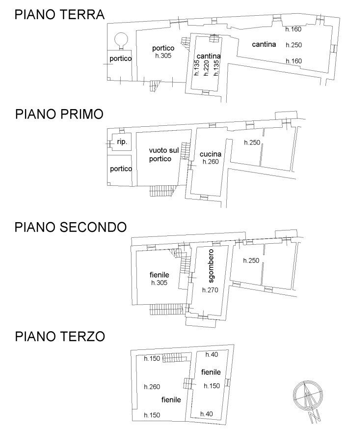 Rustic Borgata pragelato, Snc, San Damiano Macra - floor plans 1