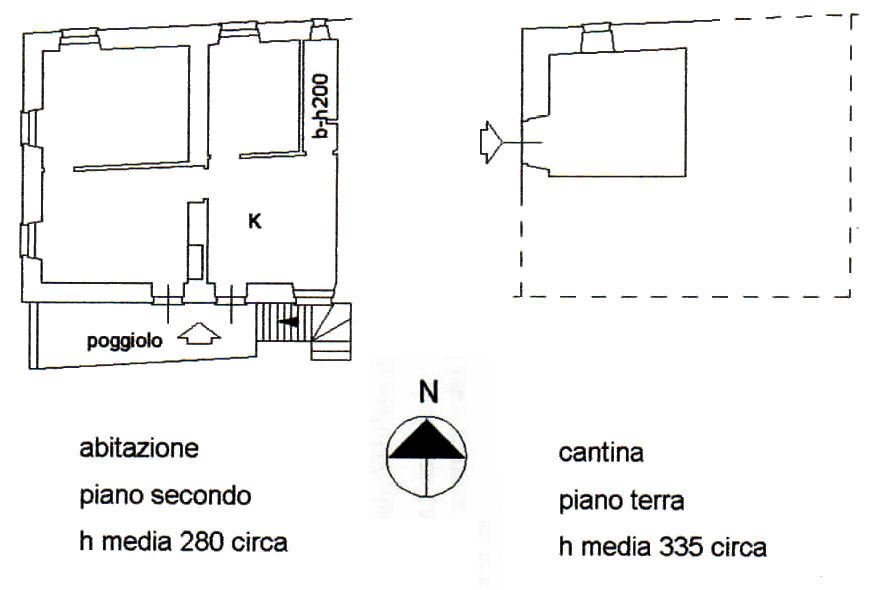 plan.jpg - Four-room apartment Via alla Chiesa, Castiglione Chiavarese - floor plans 1