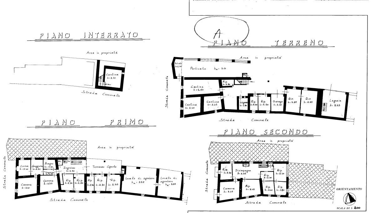 Casa semi indipendente Via Nazionale, 3, Paesana - planimetria 1