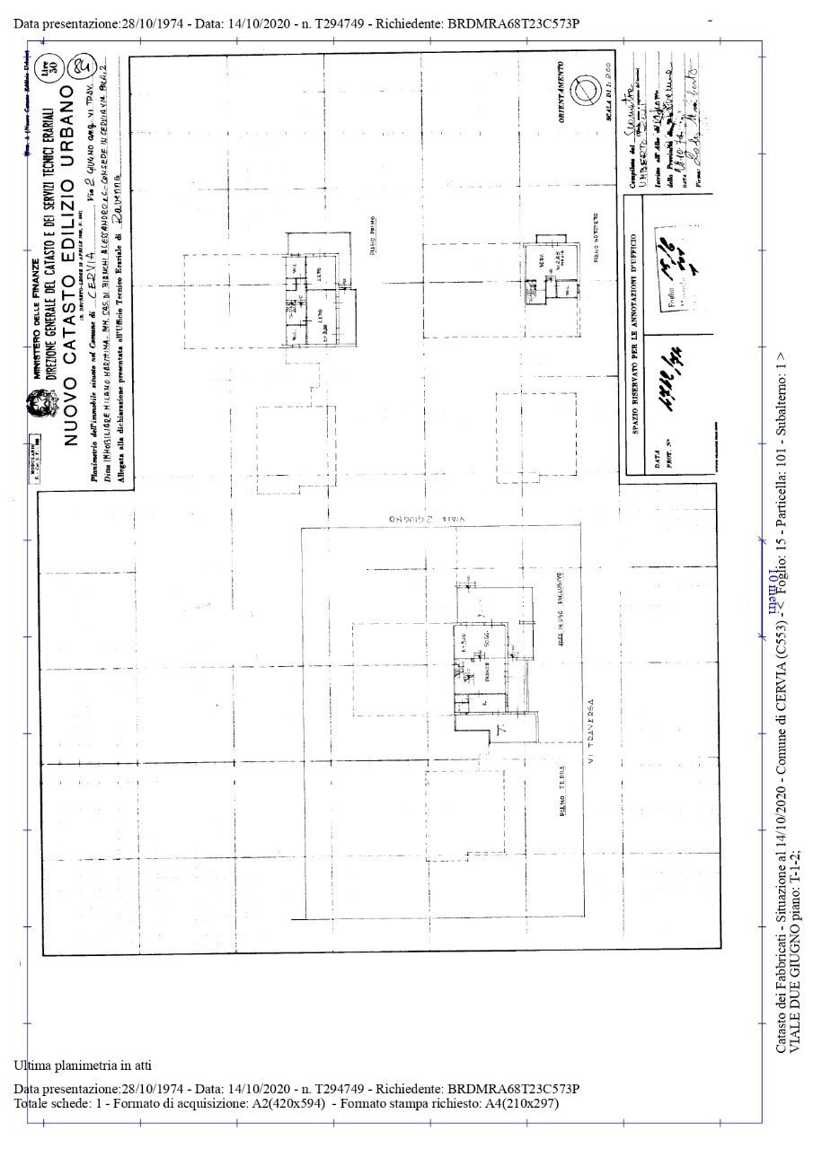 Villa a Schiera Cervia - planimetria 1