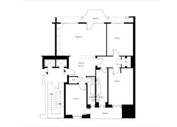 Planimetria - Four-room apartment corso Vittorio Emanuele II, 18, Torino (neighborhood Centro) - photo 21