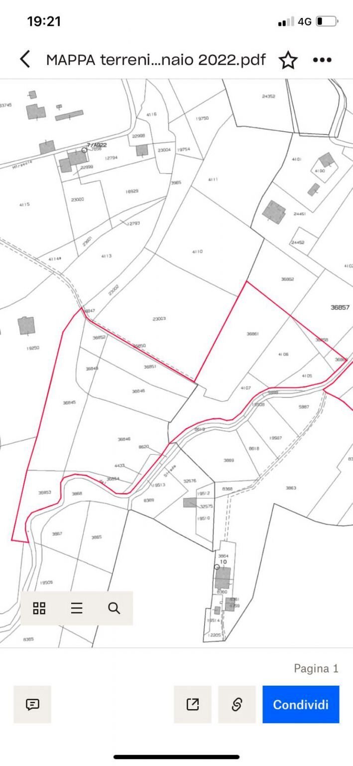 Terreno agricolo via Mirasole, Varese - planimetria 1