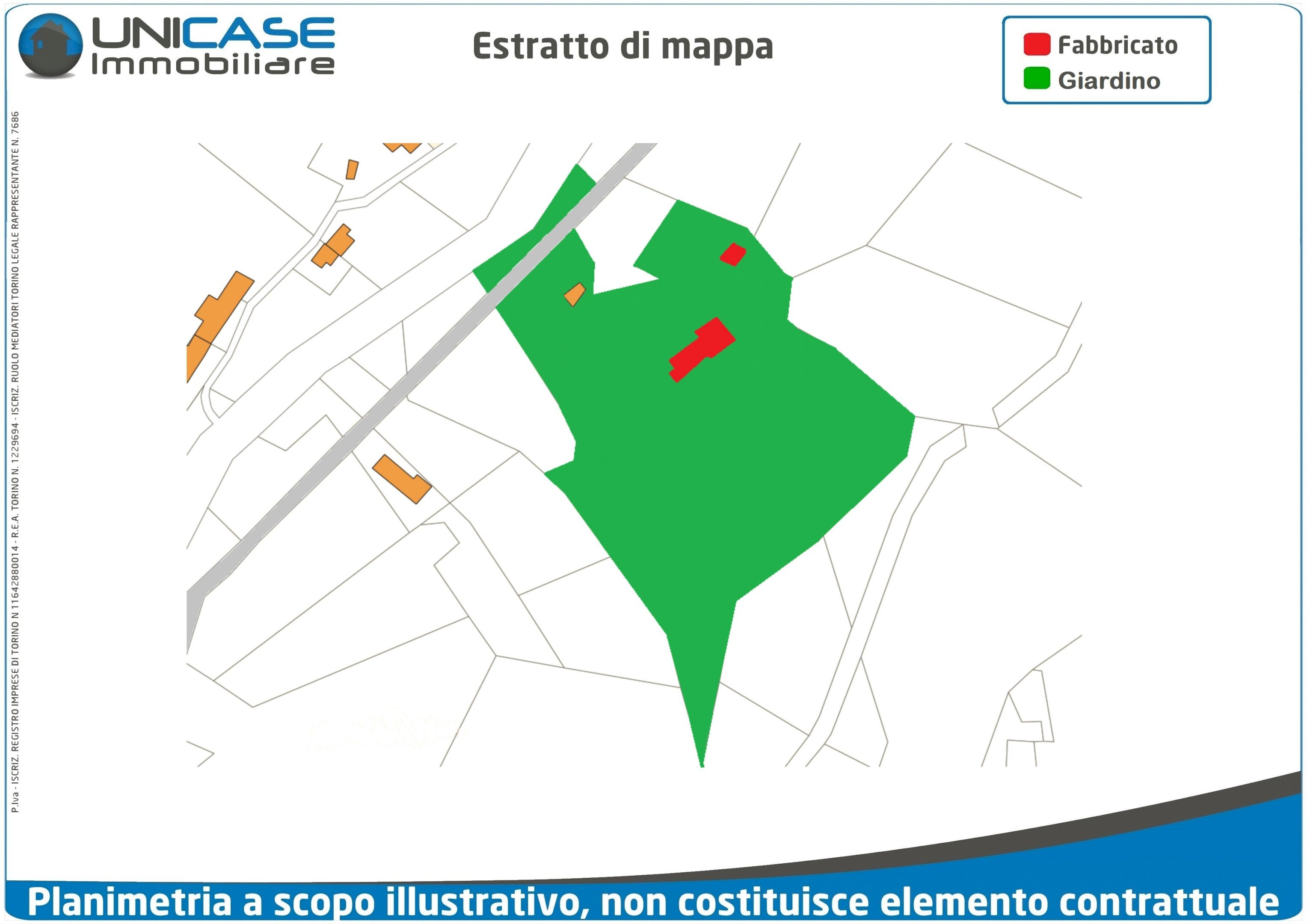 Estratto di mappa - Independent house Località Barrale, 1, Luserna San Giovanni - floor plans 1