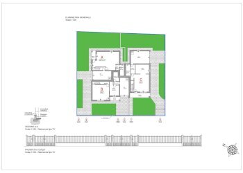 PLANIMETRIA GENERALE  - Villa Trifamiliare Brescia (zona San Polo) - foto 13