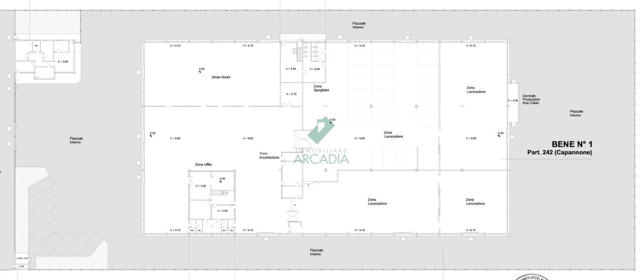Pianta lotto generale - Commercial Premises Via Fratelli Philips 11, Bari - floor plans 1