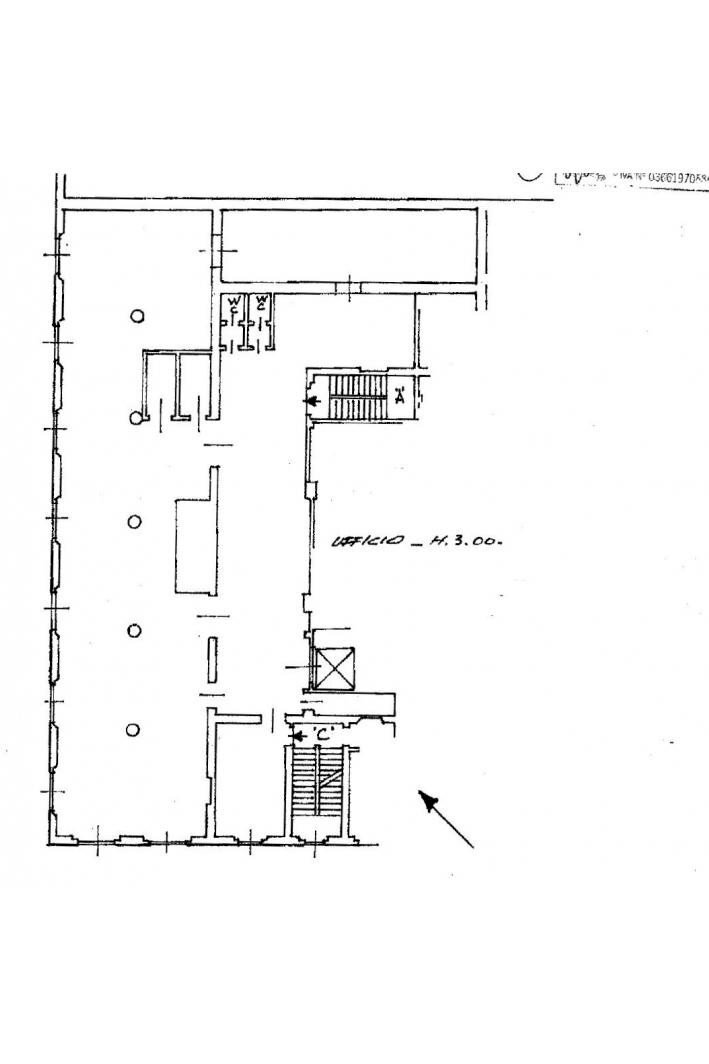 Ufficio via dei Volsci, 111, Roma - planimetria 1