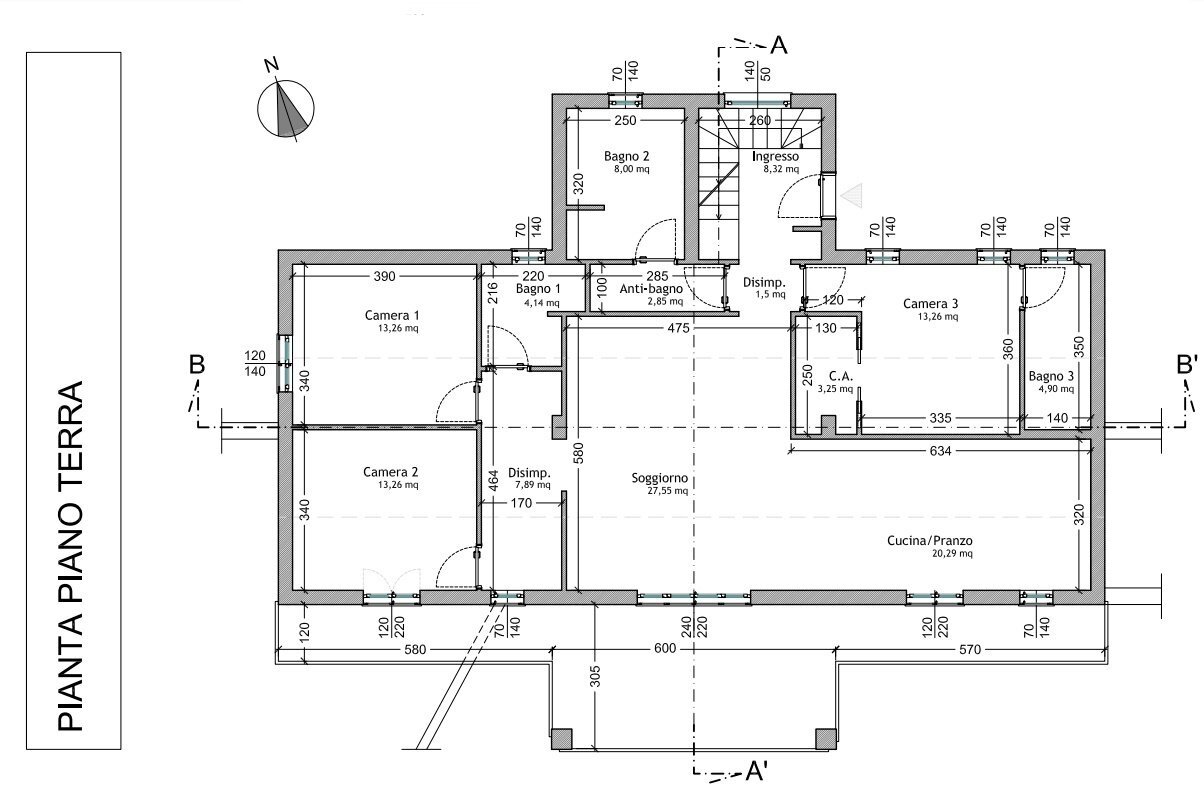 Inkedpiano abitativo.jpg - Independent house Strada Comunale Belvedere Castellone 22, Anagni - floor plans 1