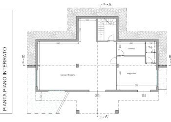piano seminterrato.PNG - Casa indipendente Strada Comunale Belvedere Castellone 22, Anagni - foto 3