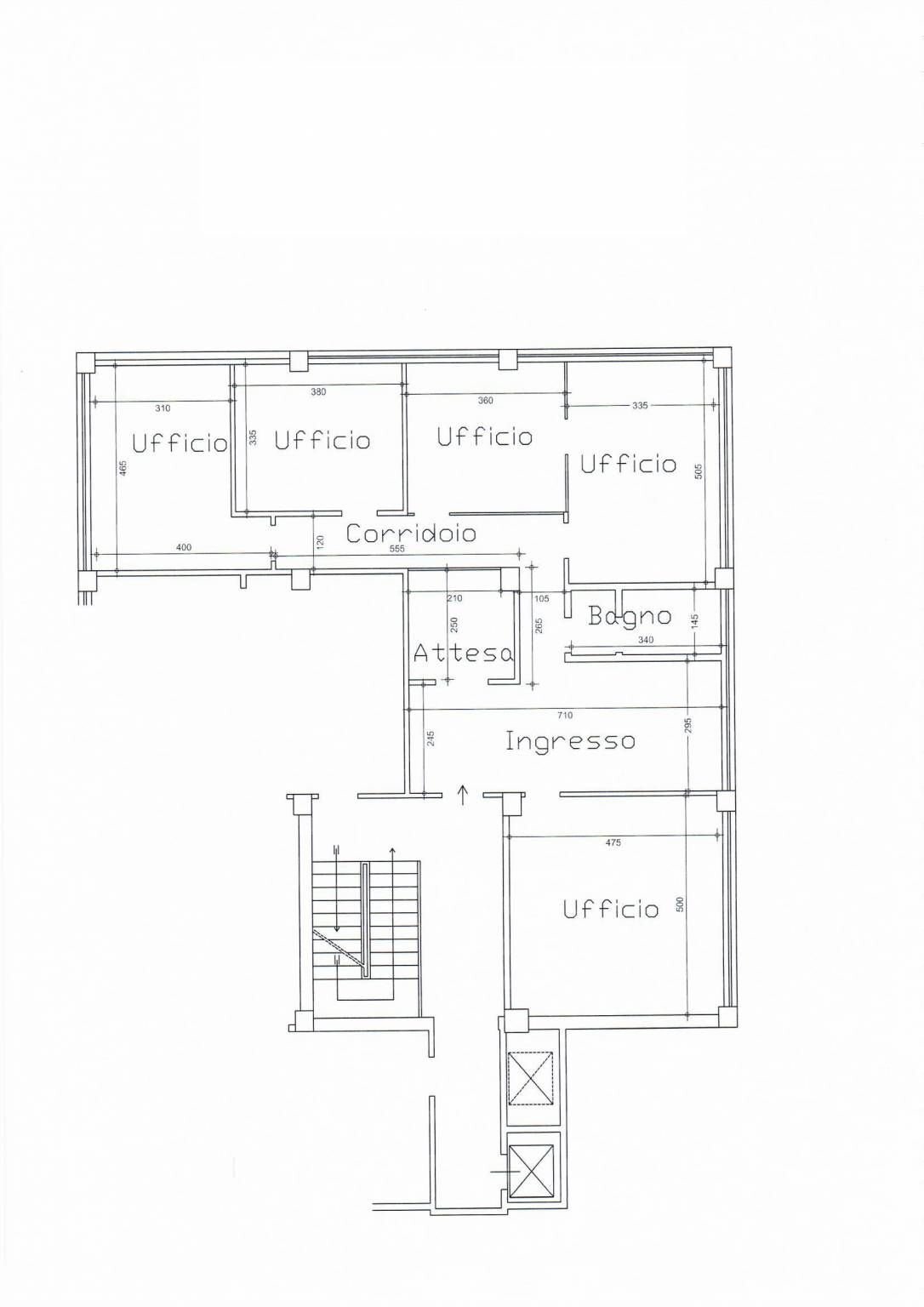 Ufficio Bologna (zona Fossolo) - planimetria 1