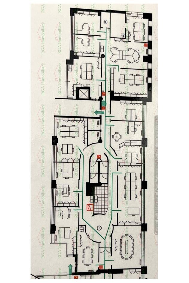 Ufficio viale Papa Giovanni XXIII, Bergamo - planimetria 1