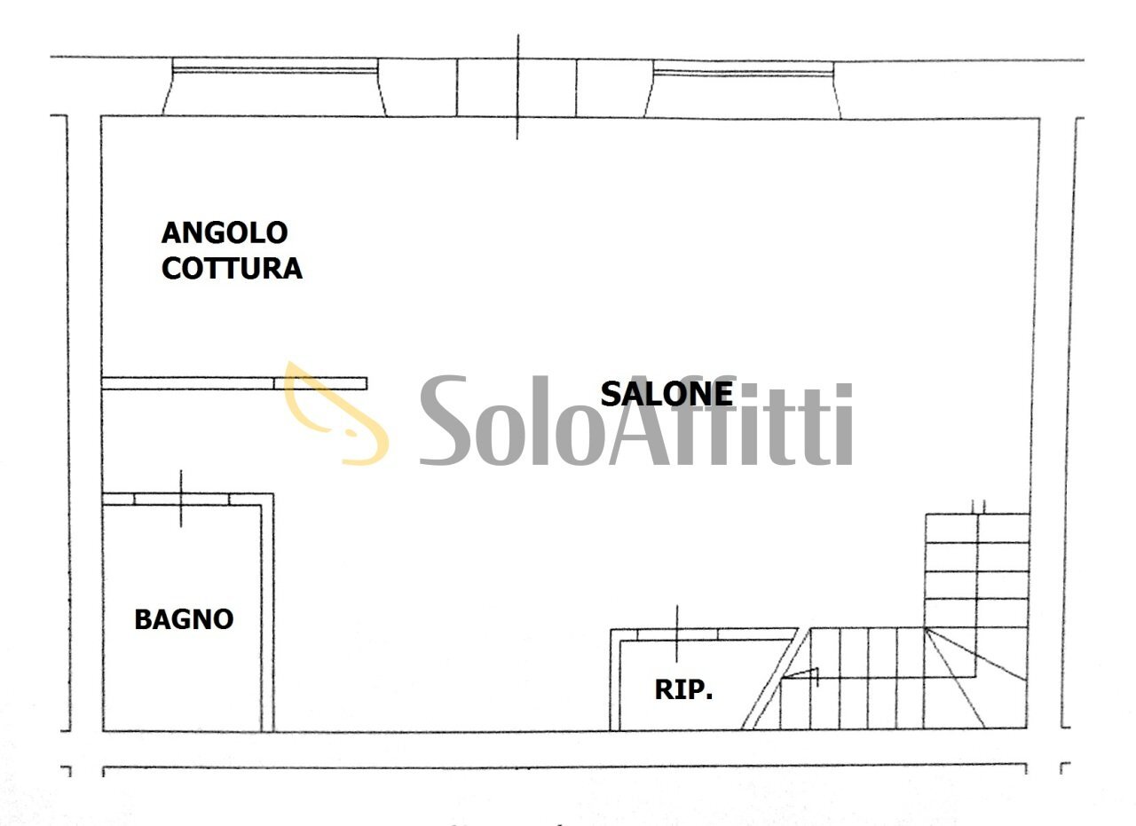 PLANIMETRIA P. TERRA - Terraced Villa Viale dei Monti dell'Ara, Fiumicino - floor plans 1