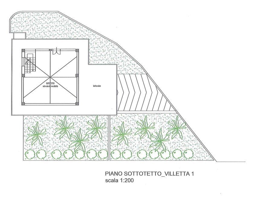 villa n1 sottotetto.jpg - Villa a Schiera via Colleorbo, Palazzolo Acreide - planimetria 1