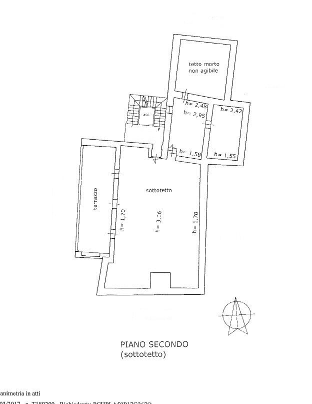 piano secondo mansarda sala ristorante.jpg - Townhouse Piazza del Popolo 1, Palazzolo Acreide - floor plans 1