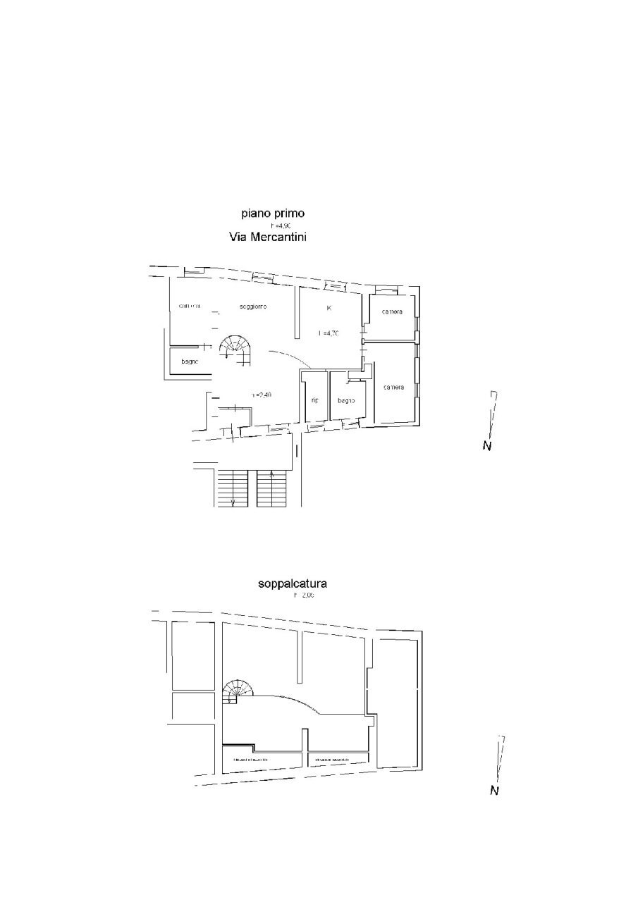 26  ASCOLI PICENO -Centro storico appartamento ris - Apartment Ascoli Piceno - floor plans 1