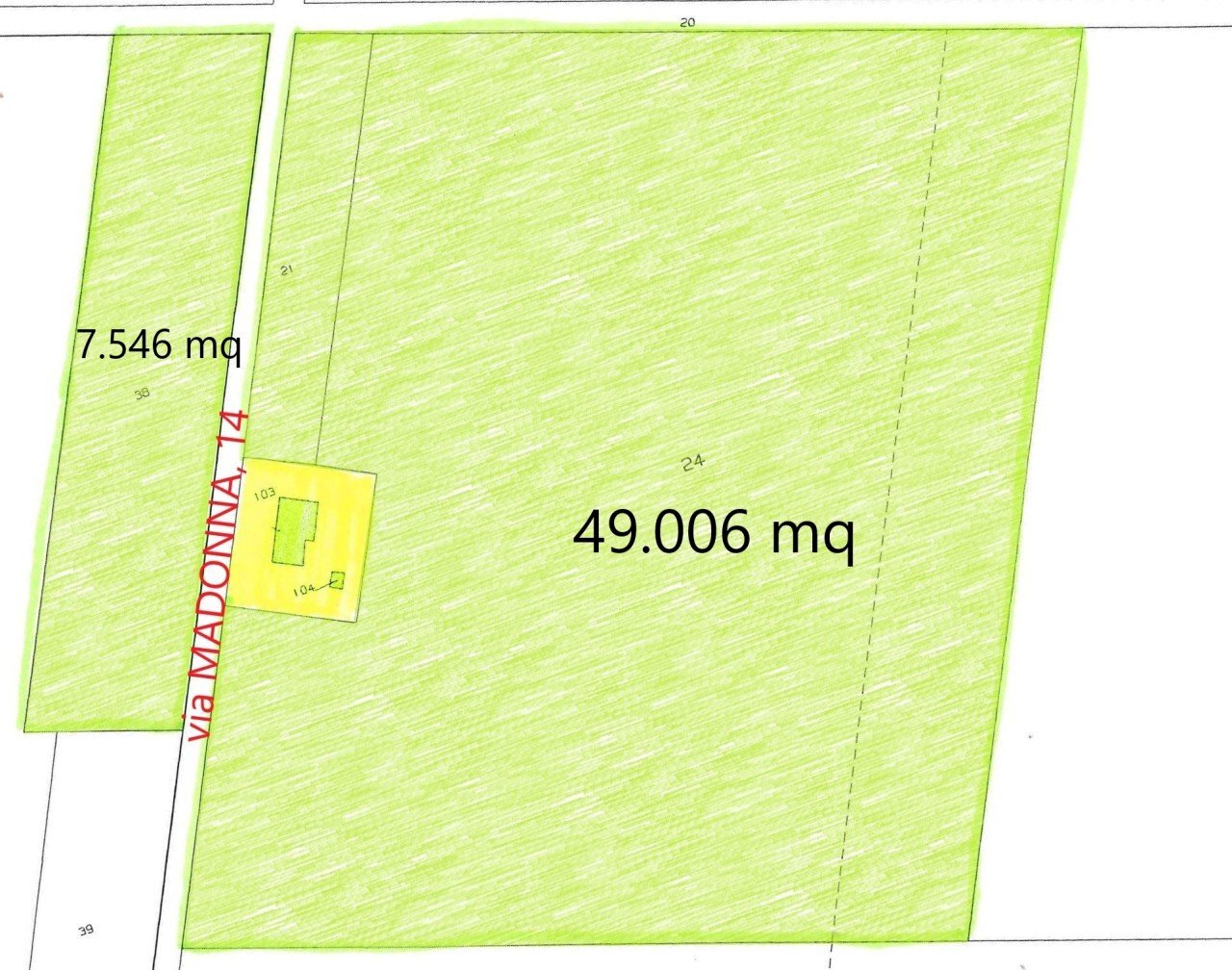 Mappa colorata.jpg - Rustico Via Madonna 14, Camposanto - planimetria 1
