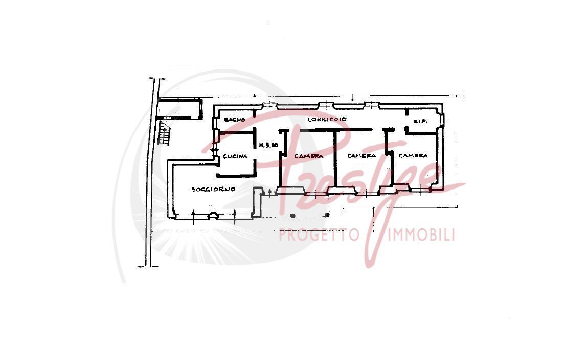 Villa via Camillo Benso di Cavour, Portovenere - planimetria 1