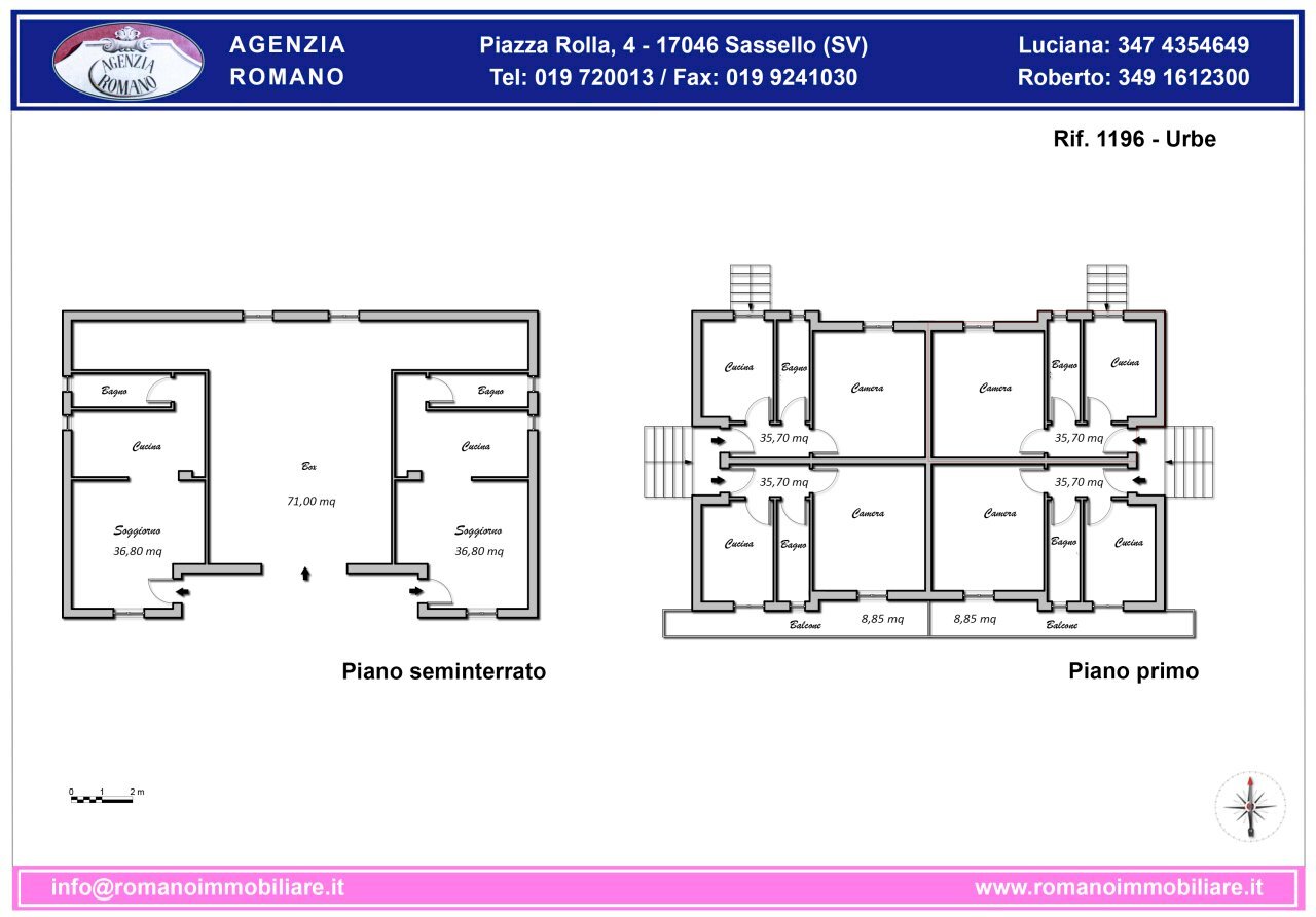 rif. 1196 - Urbe plan.jpg - Villa Via Vassuria 34, Urbe - planimetria 1