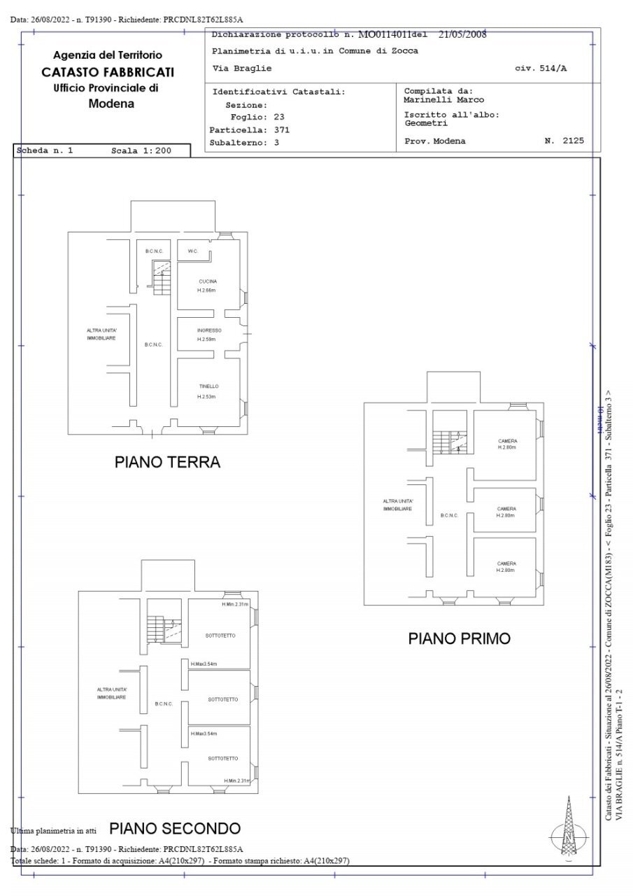 371sub3.jpg - Rustic Via Braglie 500, Zocca - floor plans 1