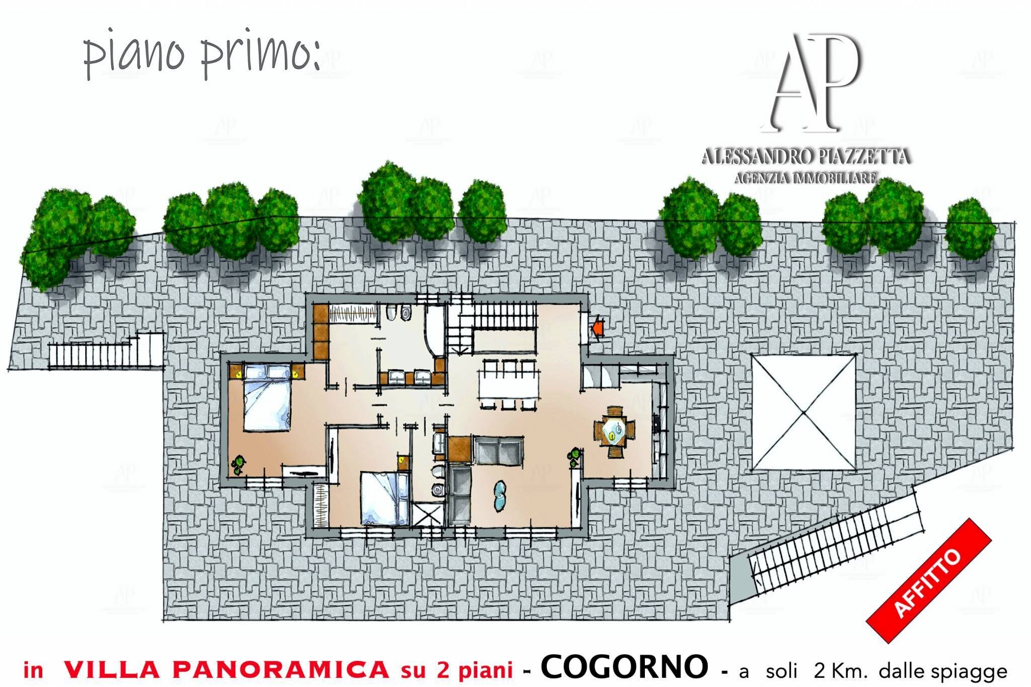Trilocale Cogorno - planimetria 1