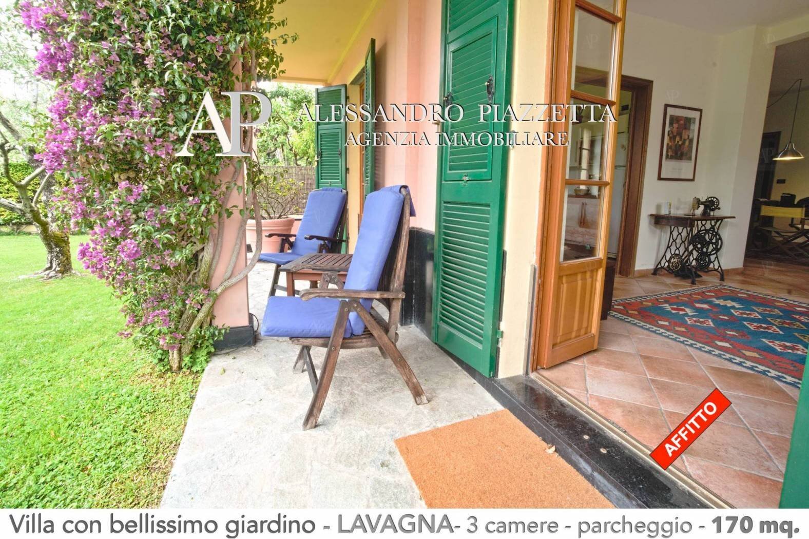 Accesso in soggiorno dal giardino di proprietà - Villa Lavagna - foto 2