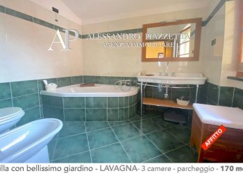 Bagno con vasca al piano superiore - Villa Lavagna - foto 24
