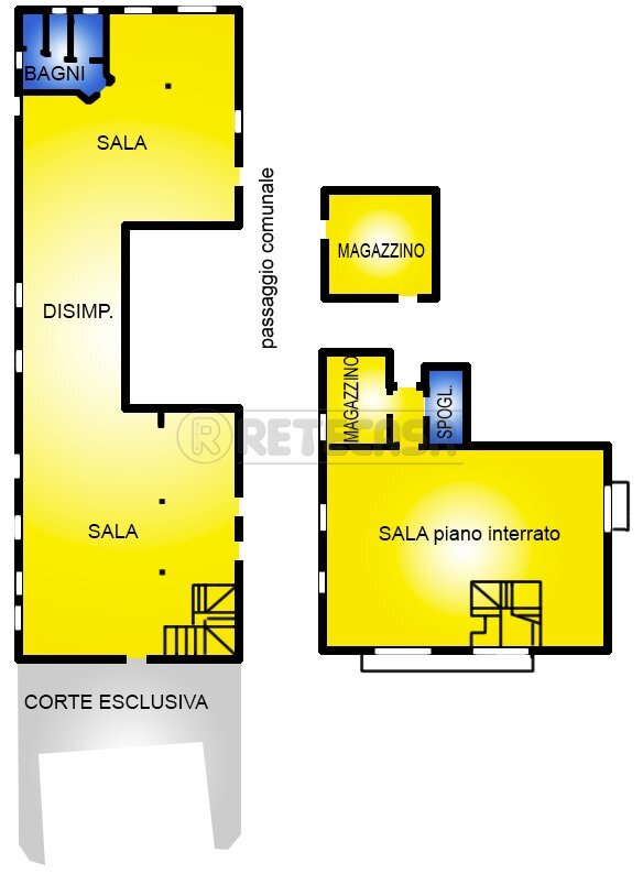 Planimetria - Locale Commerciale Montebello Vicentino - planimetria 1