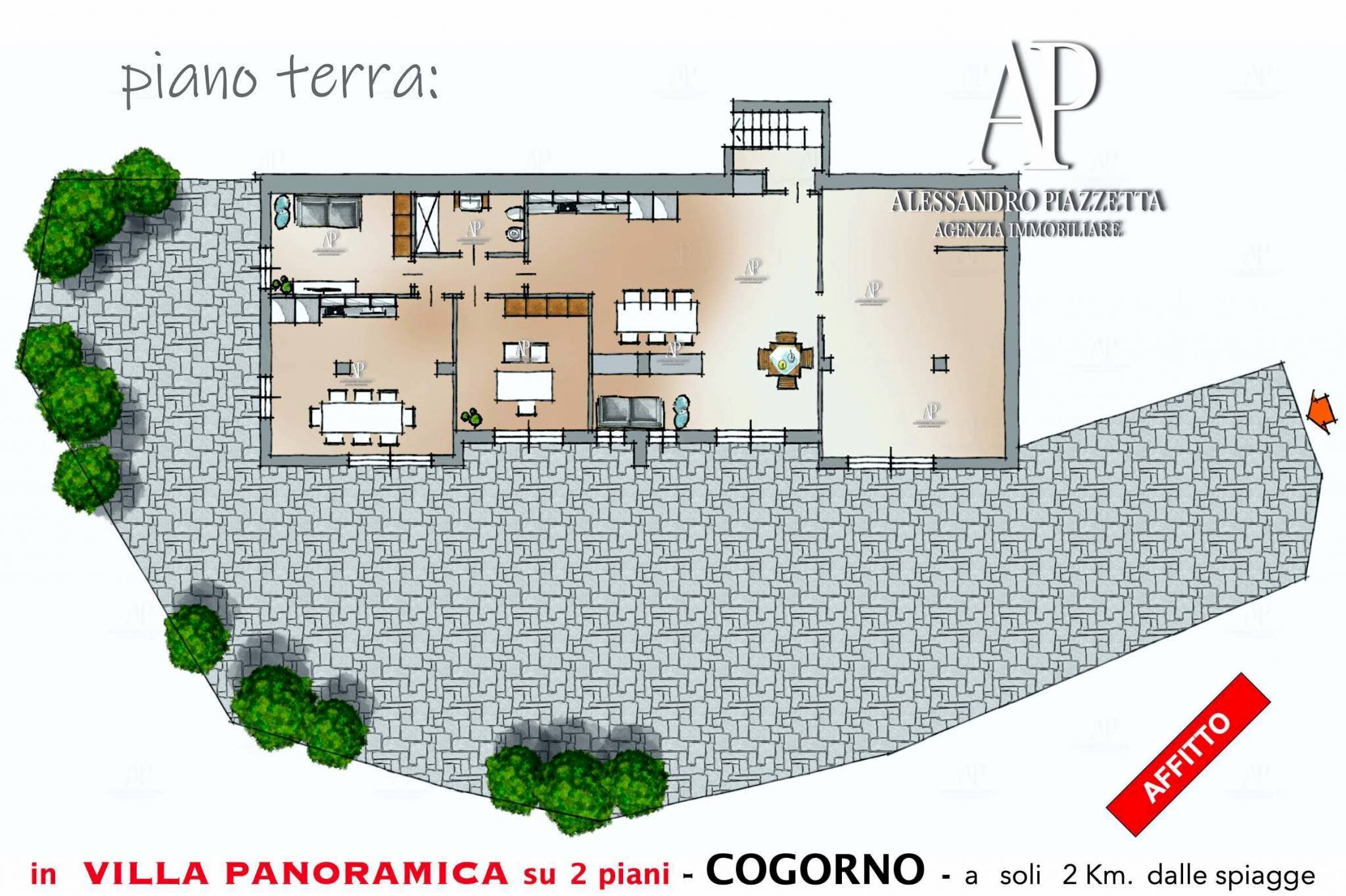 Villa Cogorno - floor plans 1