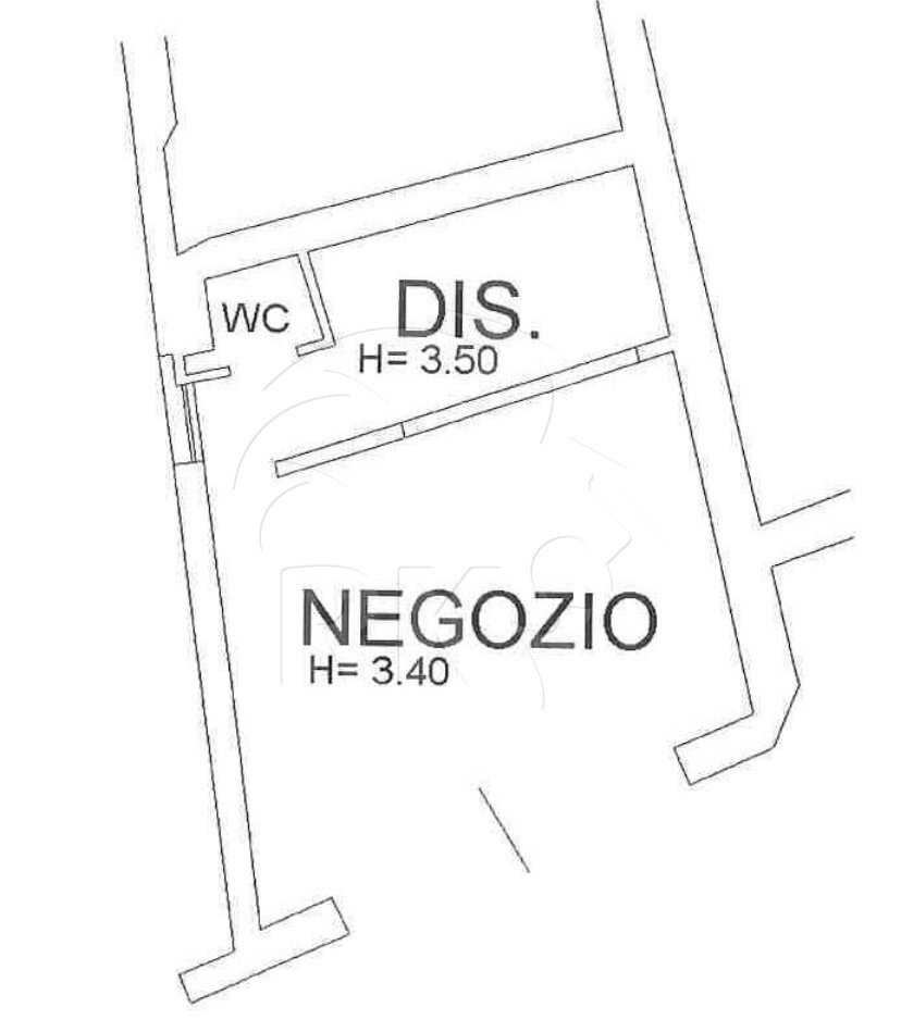 planimetria - Commercial Premises Via Saragozza 7, Bologna - floor plans 1