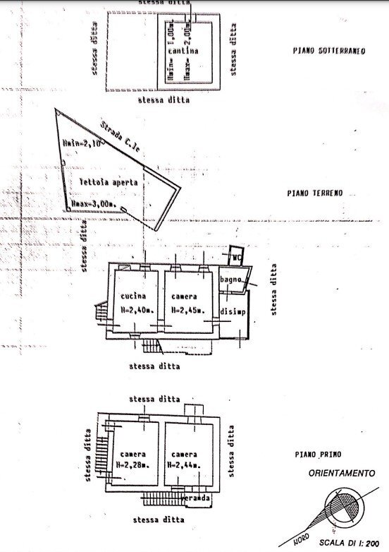 Rustico Roata Battistella, Cervasca - planimetria 1