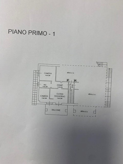 Three-room apartment via Cave, 601, Bagnolo Piemonte - floor plans 1