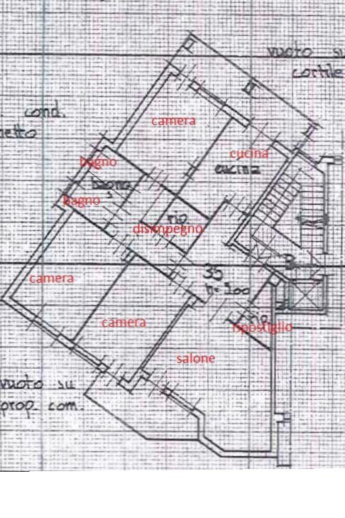 Apartment piazza Mellano, 4, Mondovì - floor plans 1