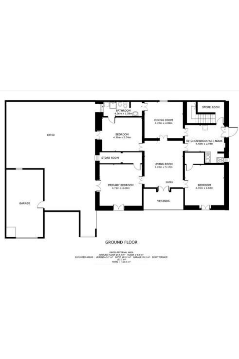 Independent house Specchia - floor plans 1