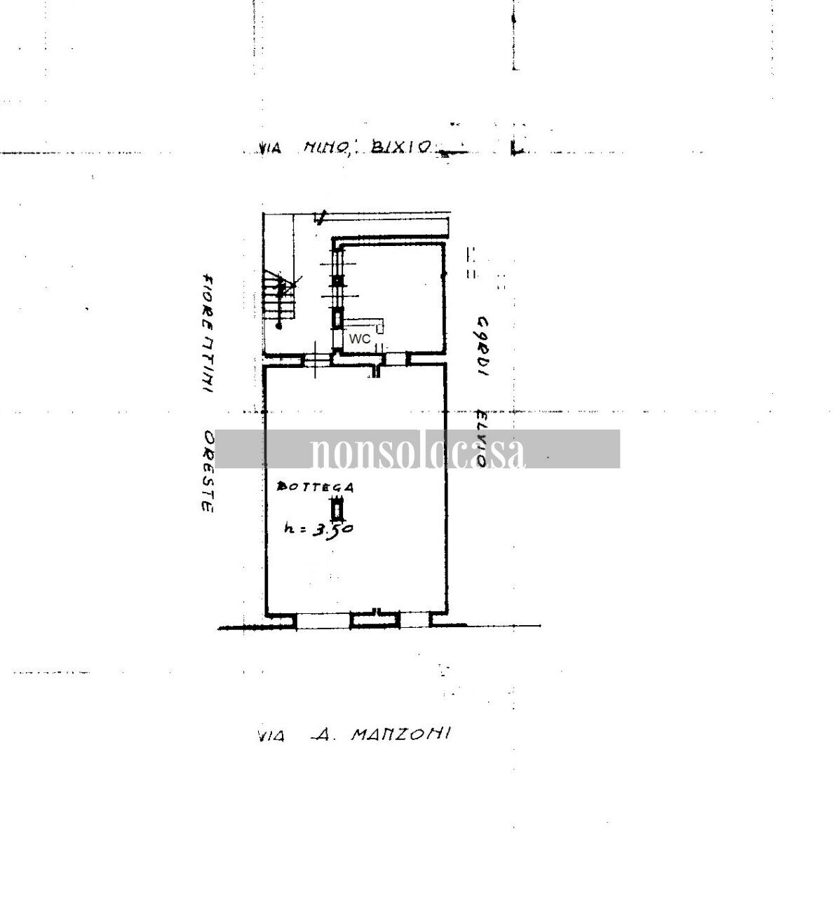 PLANIMETRIA - Commercial Premises Via Alessandro Manzoni 184, Perugia - floor plans 1