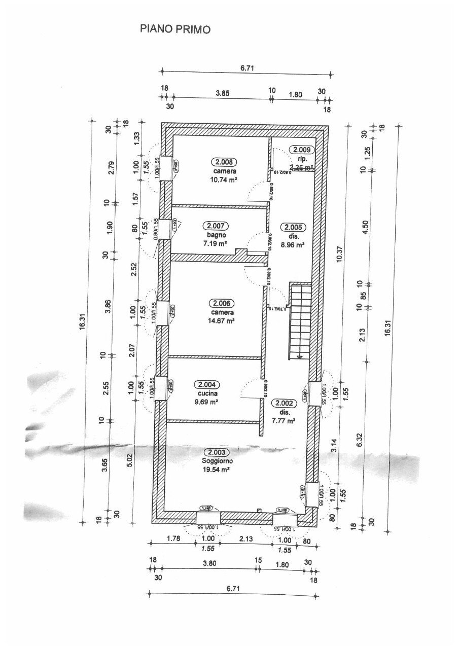 Independent house Medicina - floor plans 1
