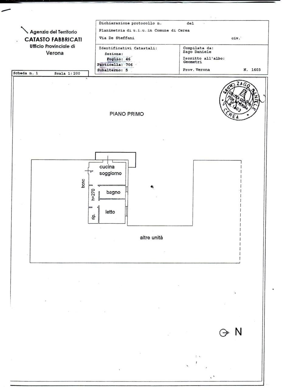 Scan.jpg - Two-room apartment via P. de Steffani 1/B, Cerea - floor plans 1