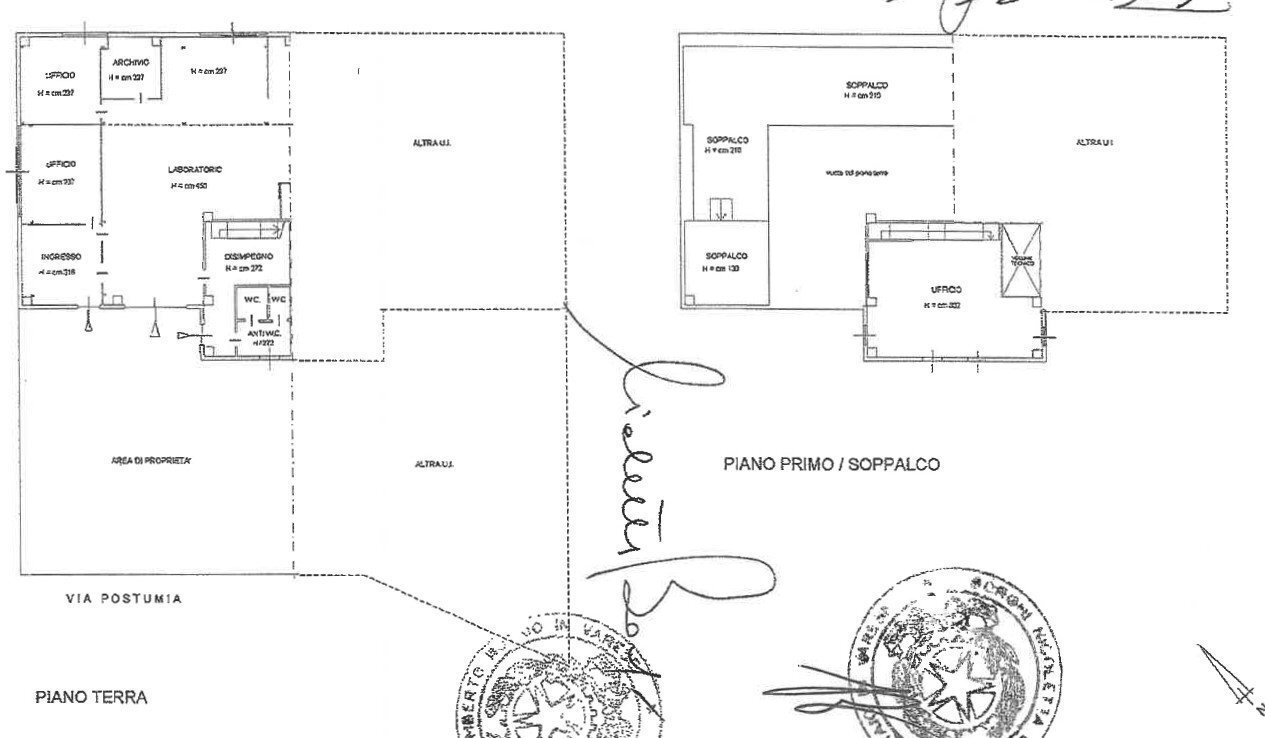 Capannone via Postumia, 45, Varese - planimetria 1