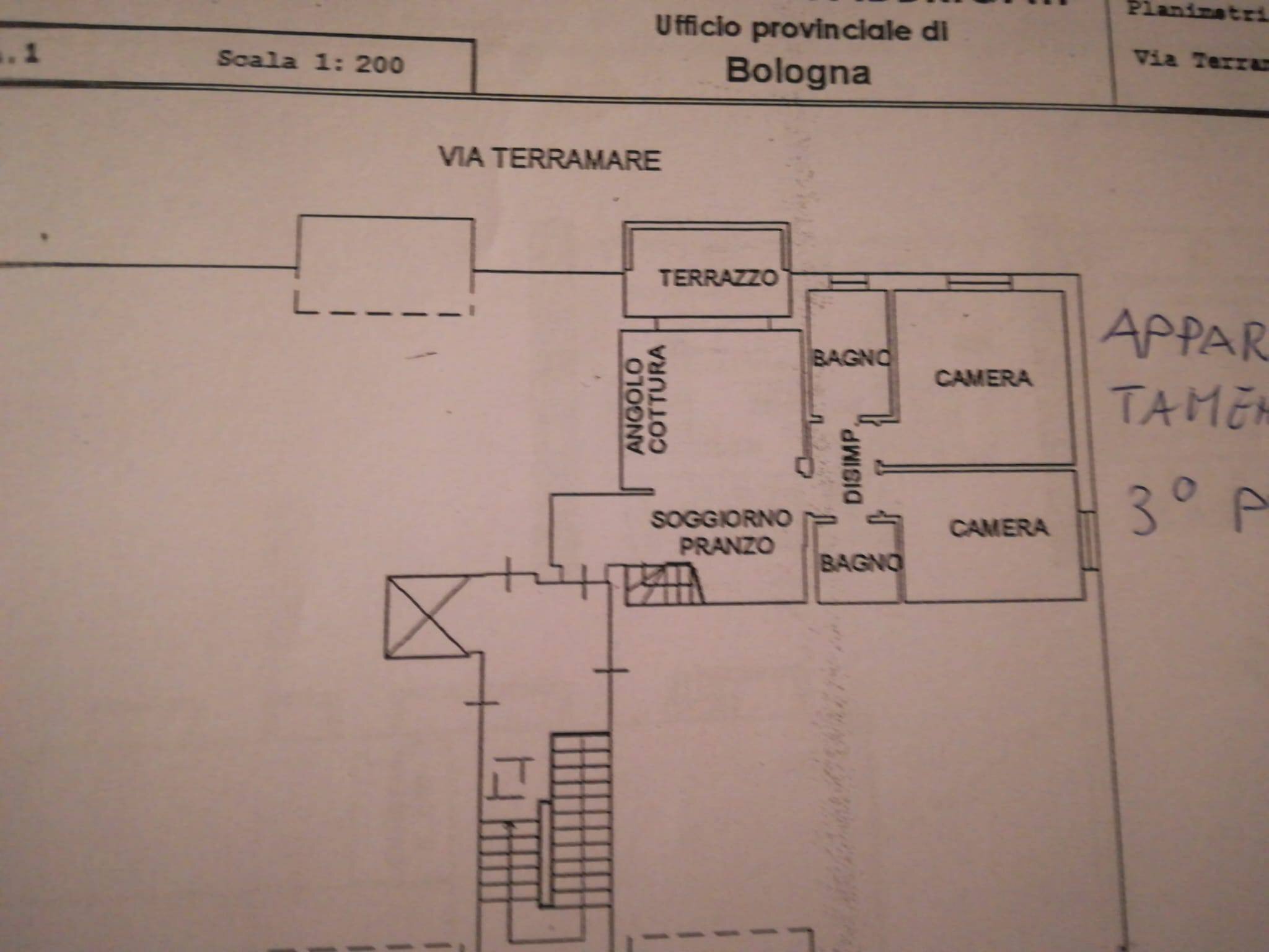 Attico via Terramare, Zola Predosa - planimetria 1