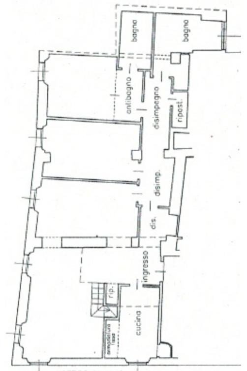 Appartamento via Torquato Tasso, Bergamo - planimetria 1